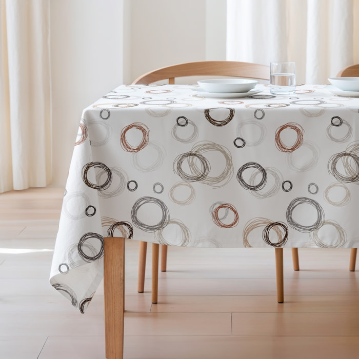 Mantel estampado antimanchas LEA TIERRA