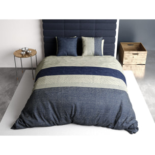 Parure housse de couette imprimée + 2 taies Crepuscule