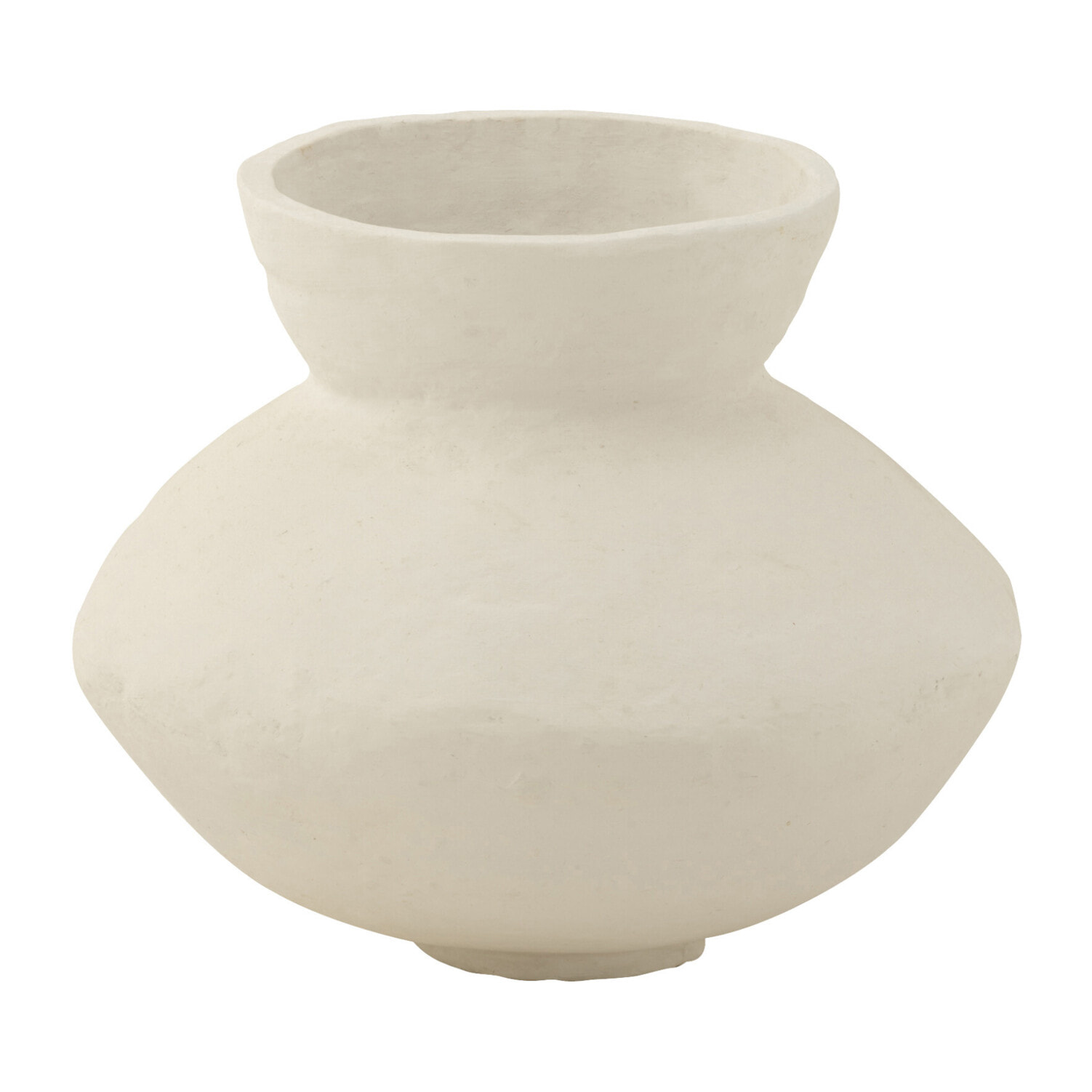 J-Line cache-pot Col - papier maché - blanc - Ø 45 cm