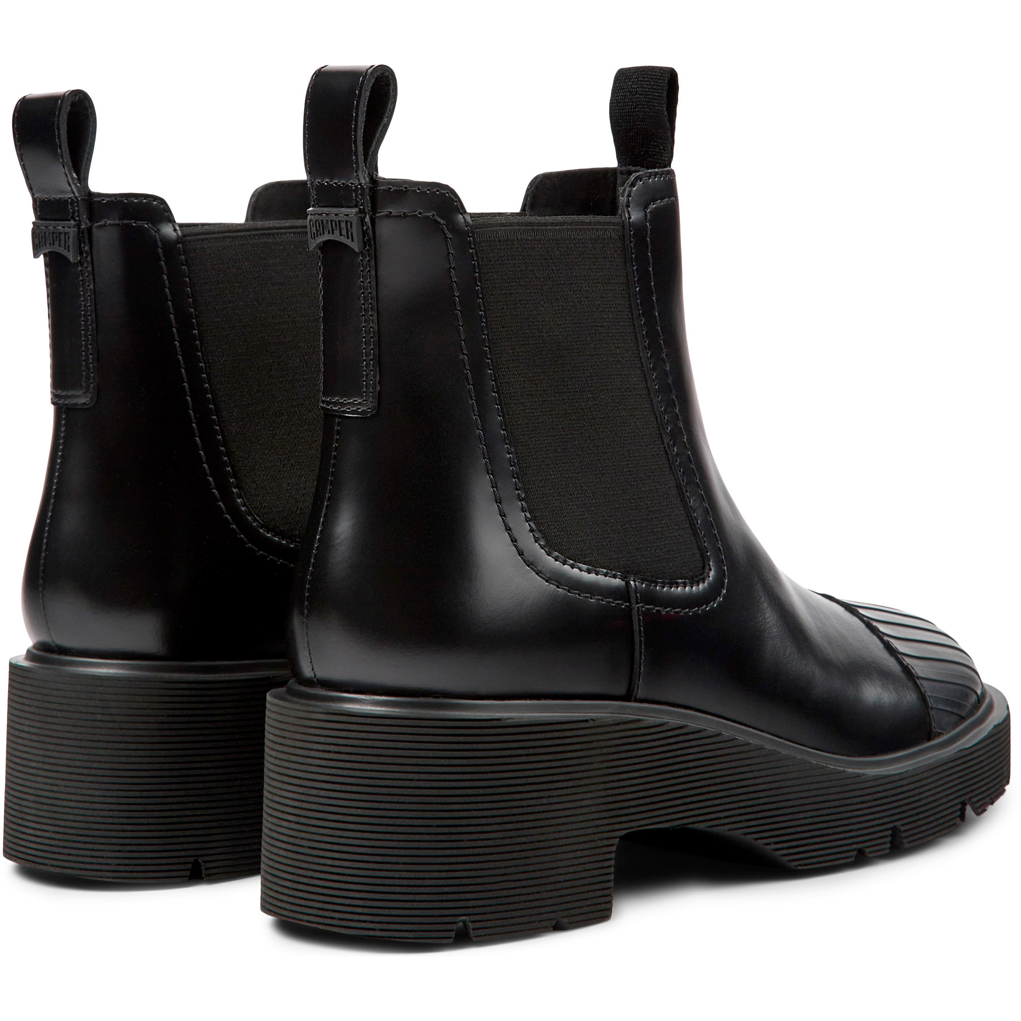 Botines - CAMPER Milah - Negro - Cuero liso