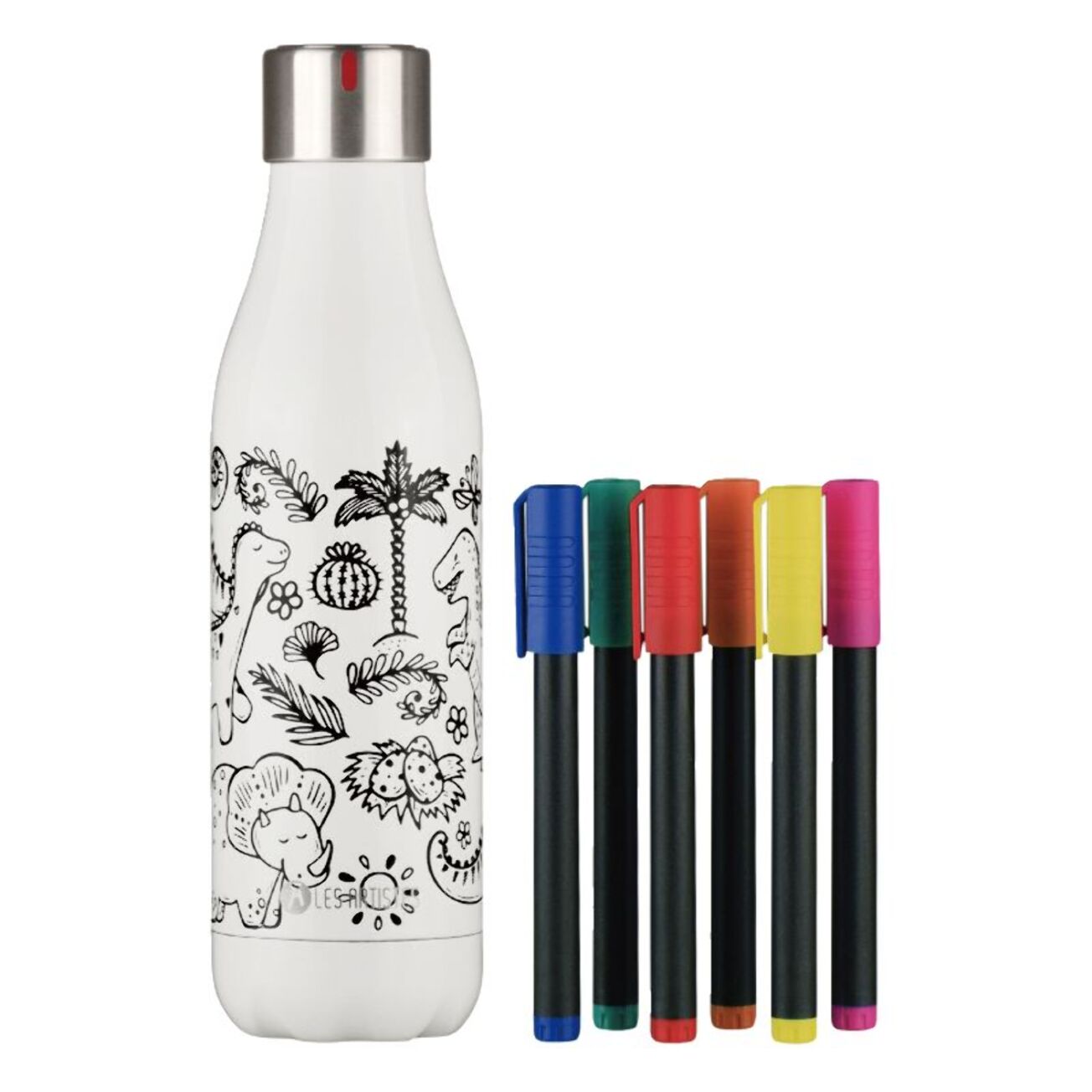 Bouteille LES ARTISTES PARIS Creative Color Set Dino mat 500ml