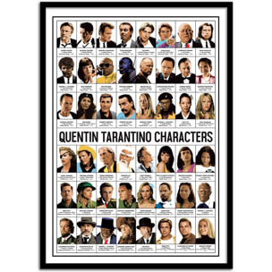 Affiche - Quentin Tarantino characters - Olivier Bourdereau