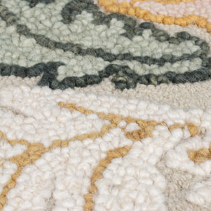 Tapis en laine floral DAPHNE Rose