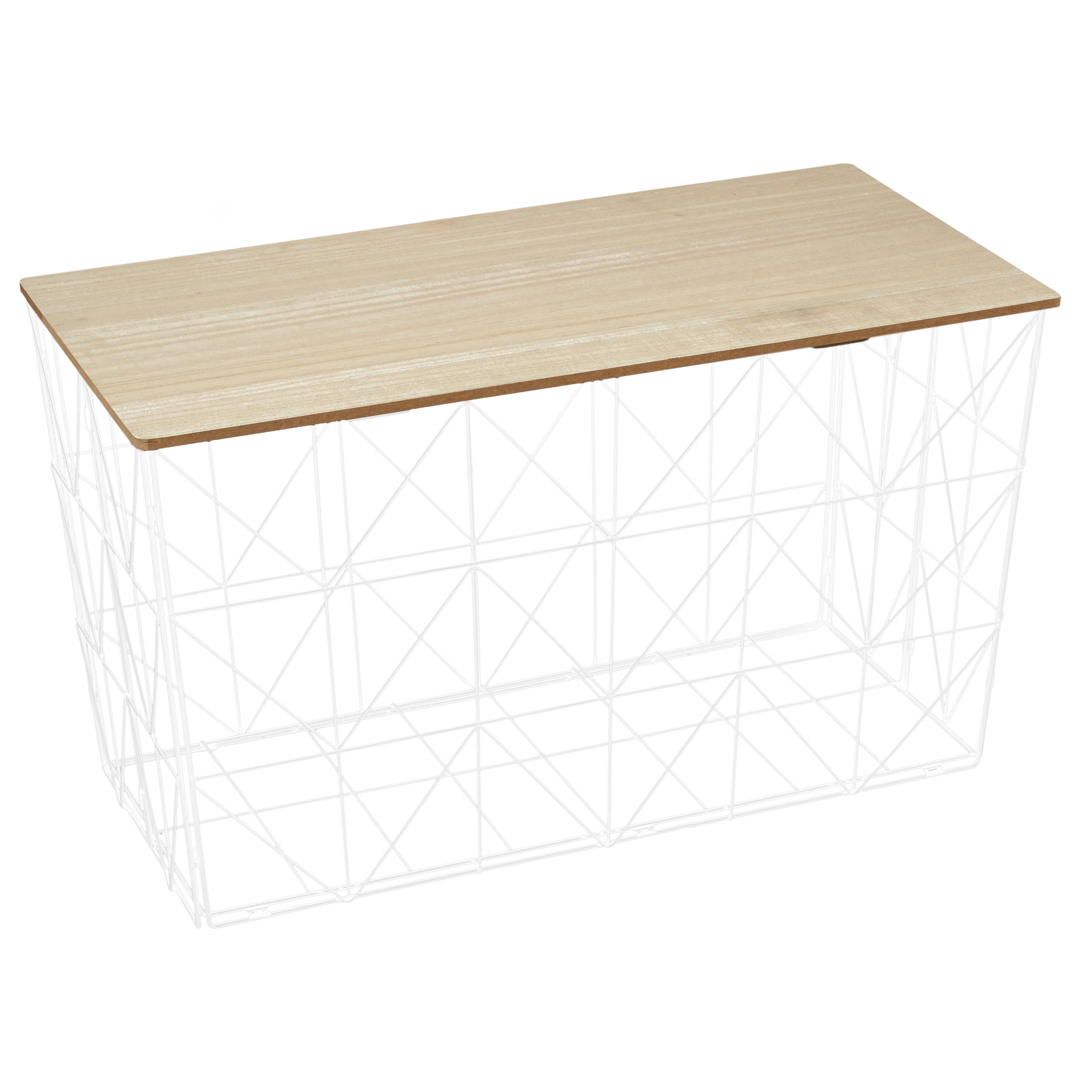 TABLE PLIABLE FILAIRE BLANC