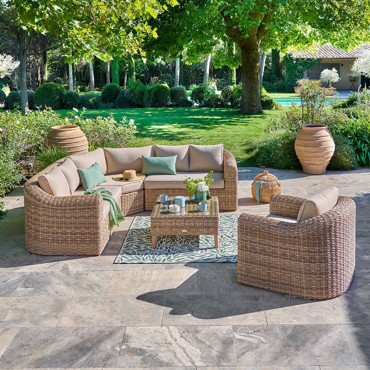 Salon de jardin Moorea 5 places savana