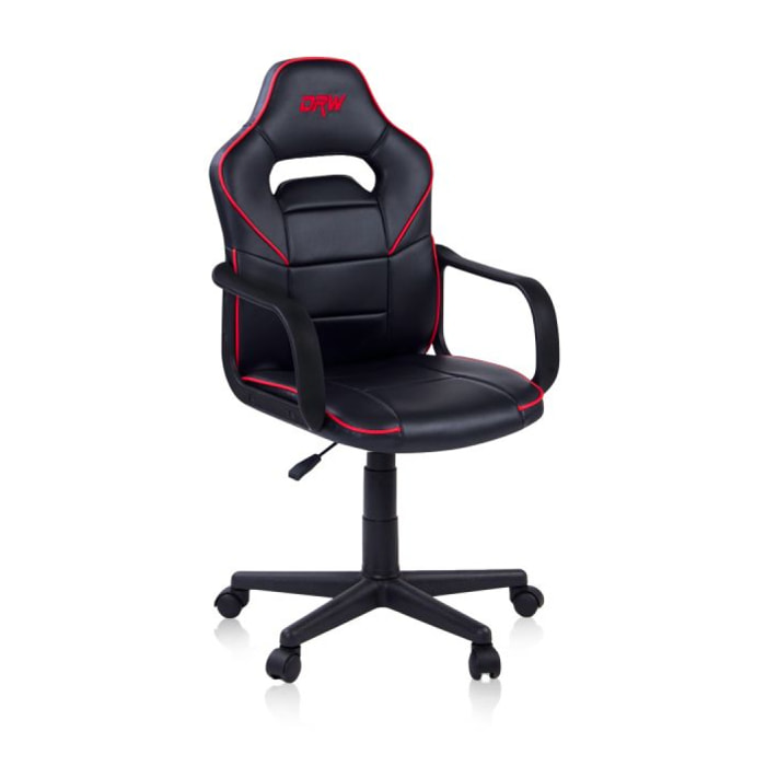 Silla gaming DRW Black Negro - Rojo DRW