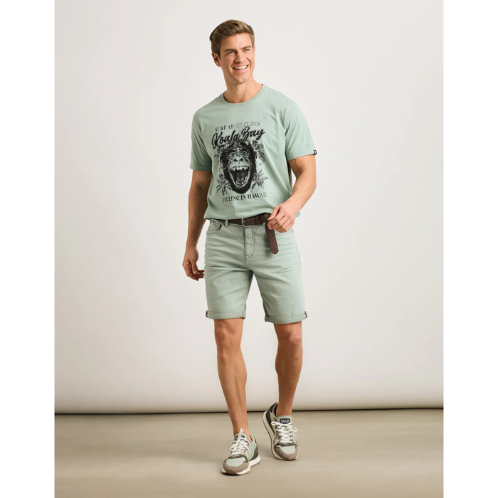 Bermuda Denim Menta - Palm Beach