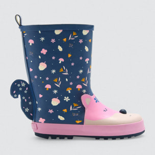 Stivali da pioggia per bambini con motivo a volpe