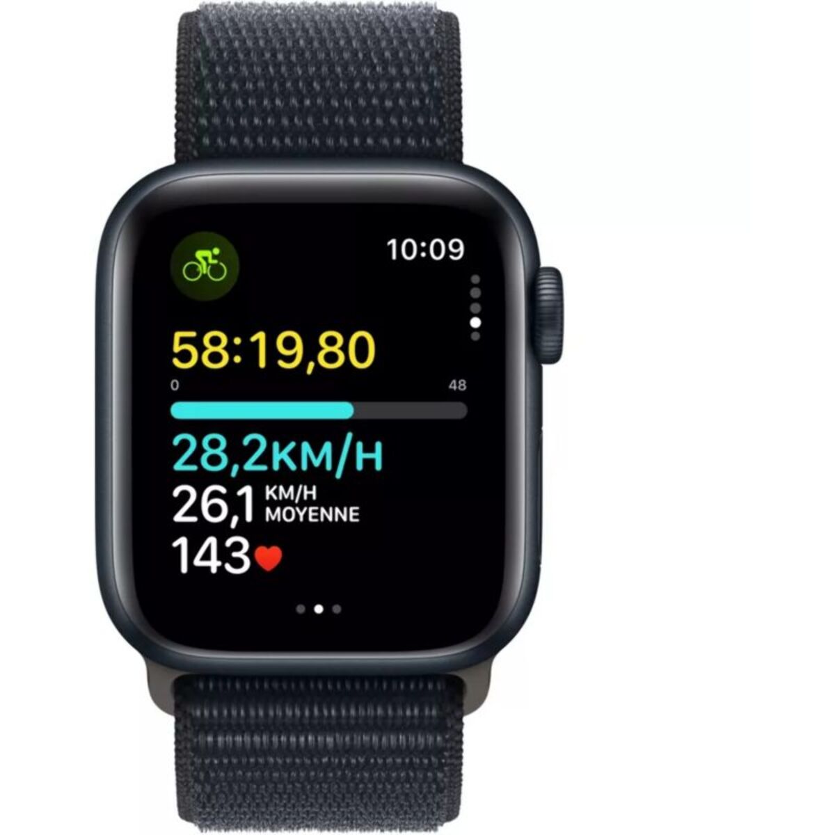 Montre connectée APPLE WATCH SE 44mm Minuit/Encre Violette Loop