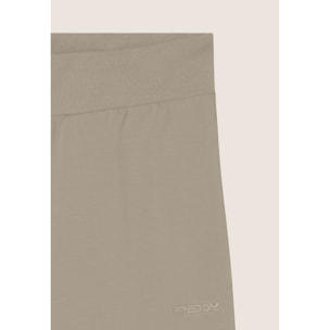 Pantaloni joggers in jersey con elastico logato scopribile