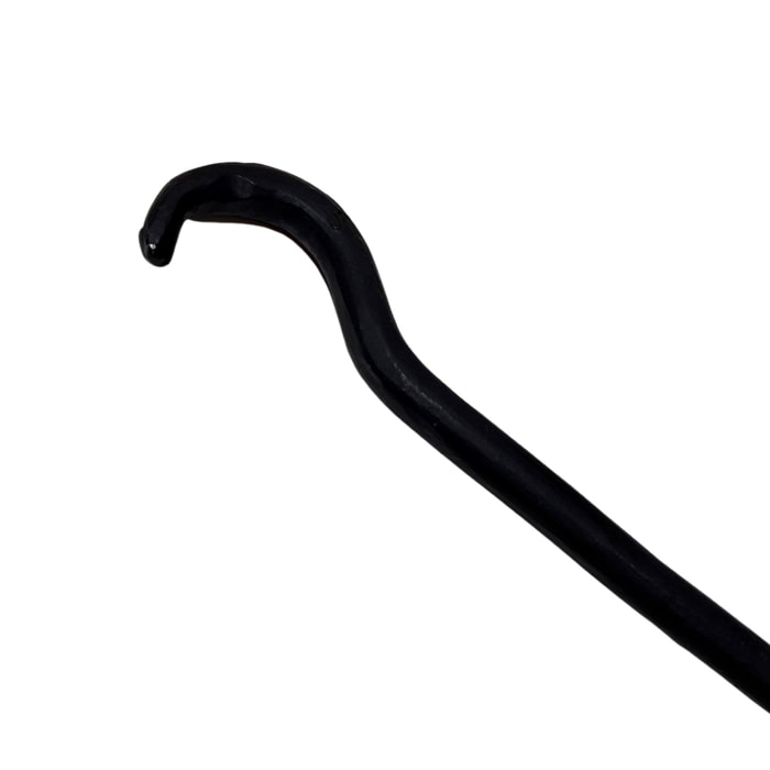 Patère Potence pour luminaire ou plante crochet - Noir