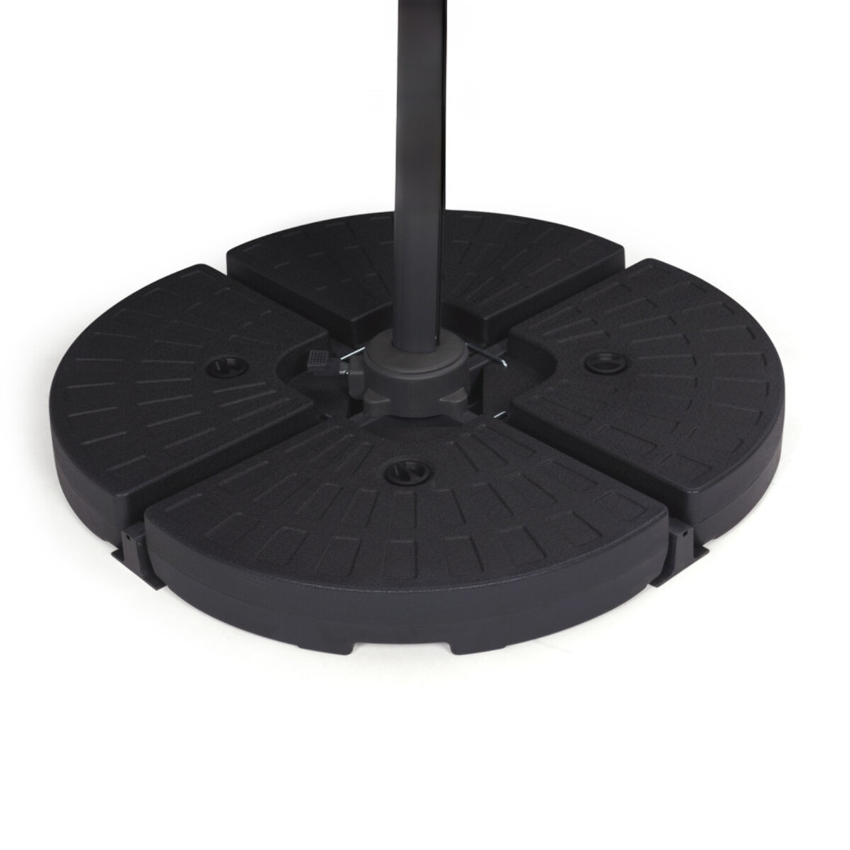 Dalle de parasol noire à lester