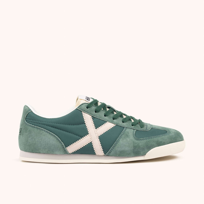 Sneaker Urbana Casual Verde y Crema | MUNICH STEREO 05