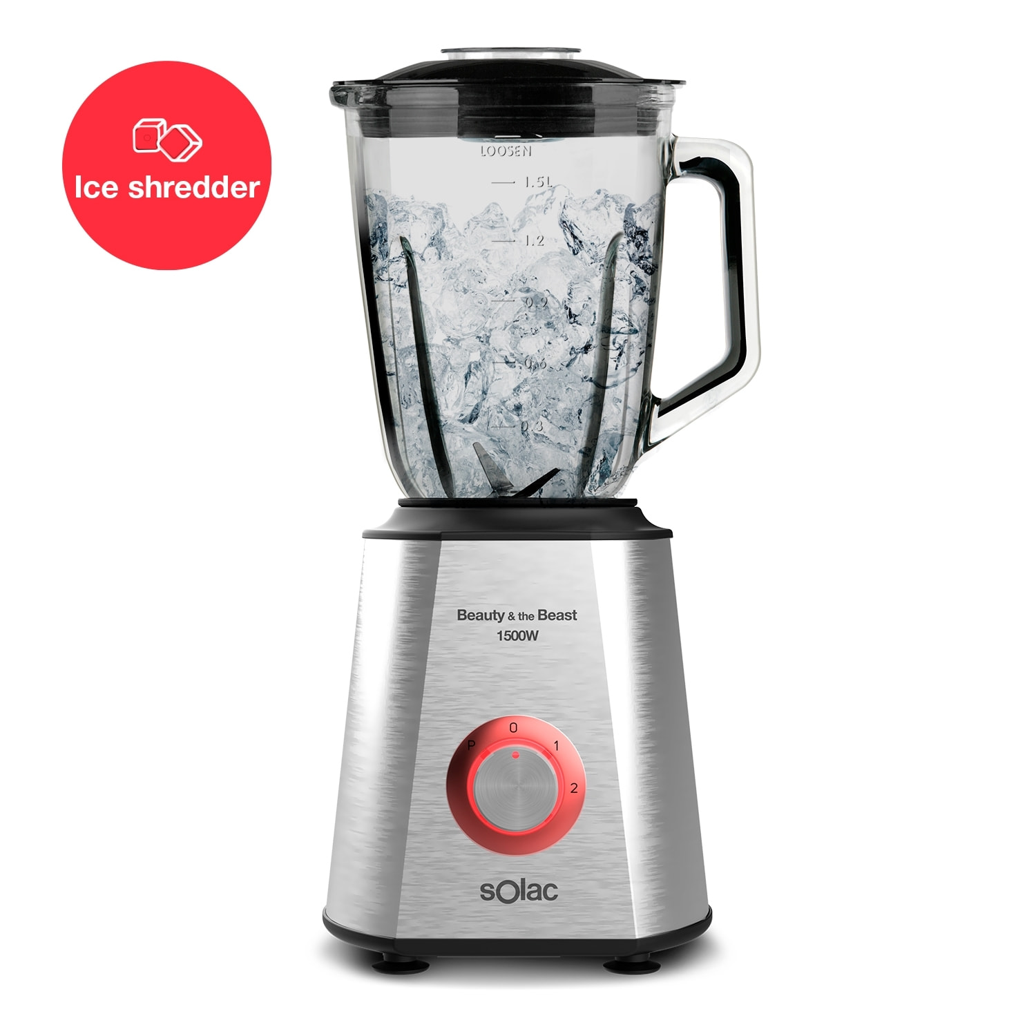 Solac - Batidora de vaso Beauty and the Beast 1500 1500 W