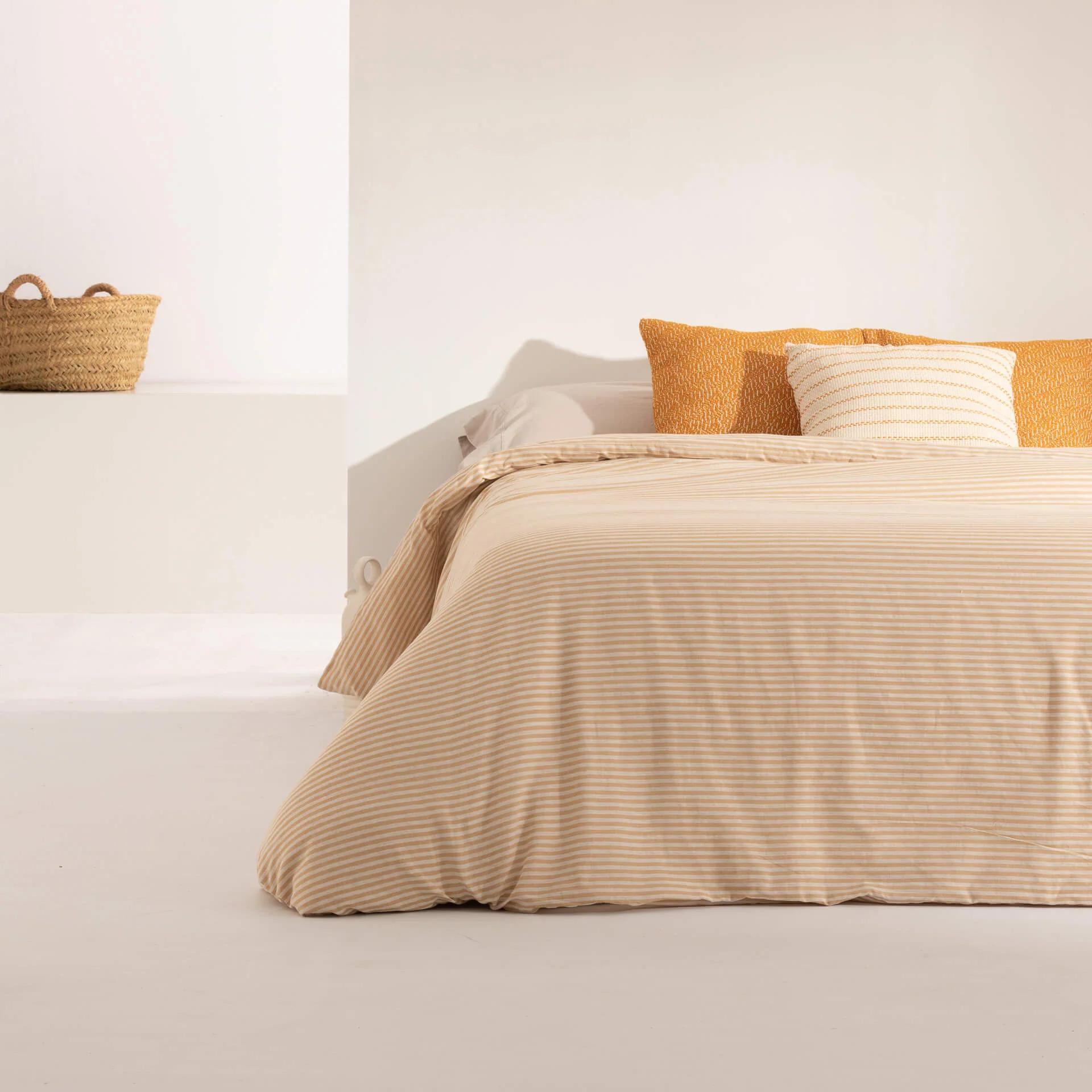 Housse de couette jacquard Jávea Moyen Amber Gold