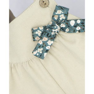 PETO SARGA LAZO FLOR BEIGE