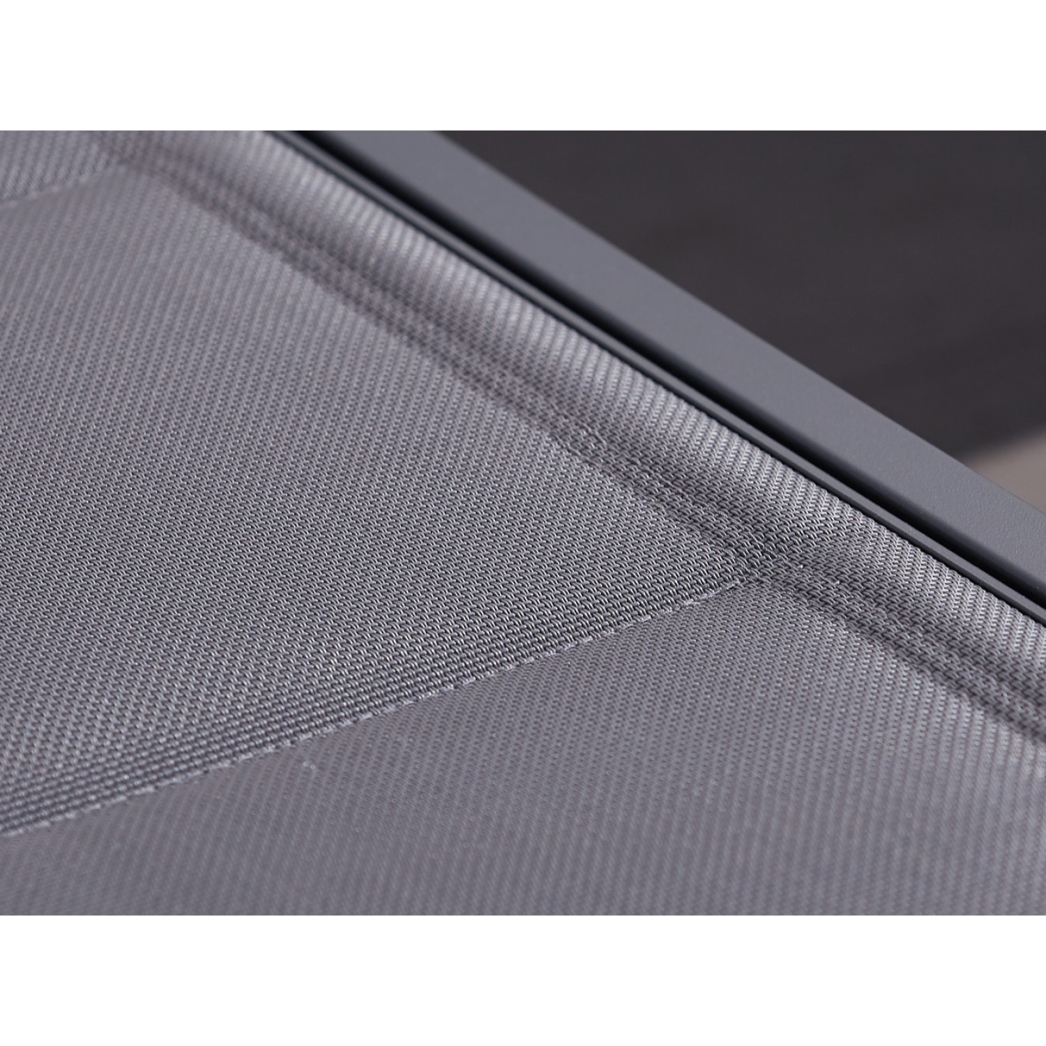 Lot de 2 transats aluminium gris foncé AUCKLAND