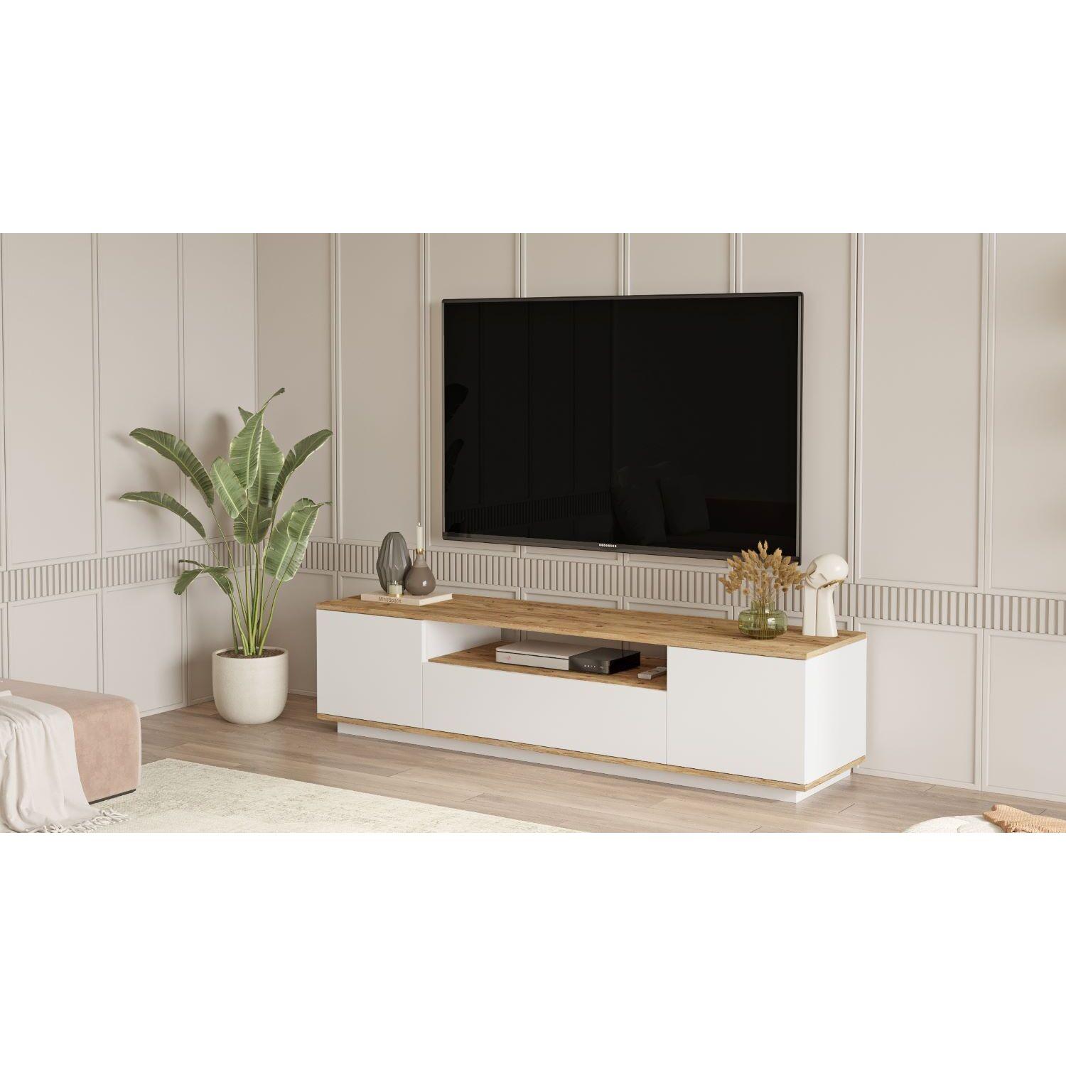 Mueble Elegante Tv Futura 3 Puertas