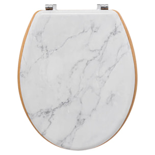 Abattant WC "Léa" effet marbre en bois