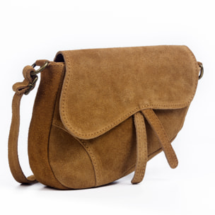 Susanna Bolso bandolera Mujer.Piel auténtica Gamuza