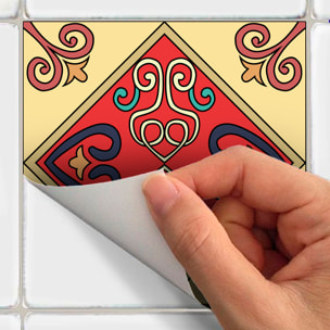 Stickers muraux - Sticker Mural Carrelage adhésif Cuisine Salle de Bain - 9 STICKERS CARRELAGES AZULEJOS MOSAÏQUES ORIENTALES
