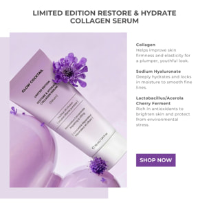 Sérum de colágeno RESTORE & HYDRATE de edición limitada, 30 ml.