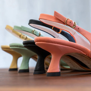 Sandalias con tacón S3165 NAPPA BLACK/ GLERA color Black