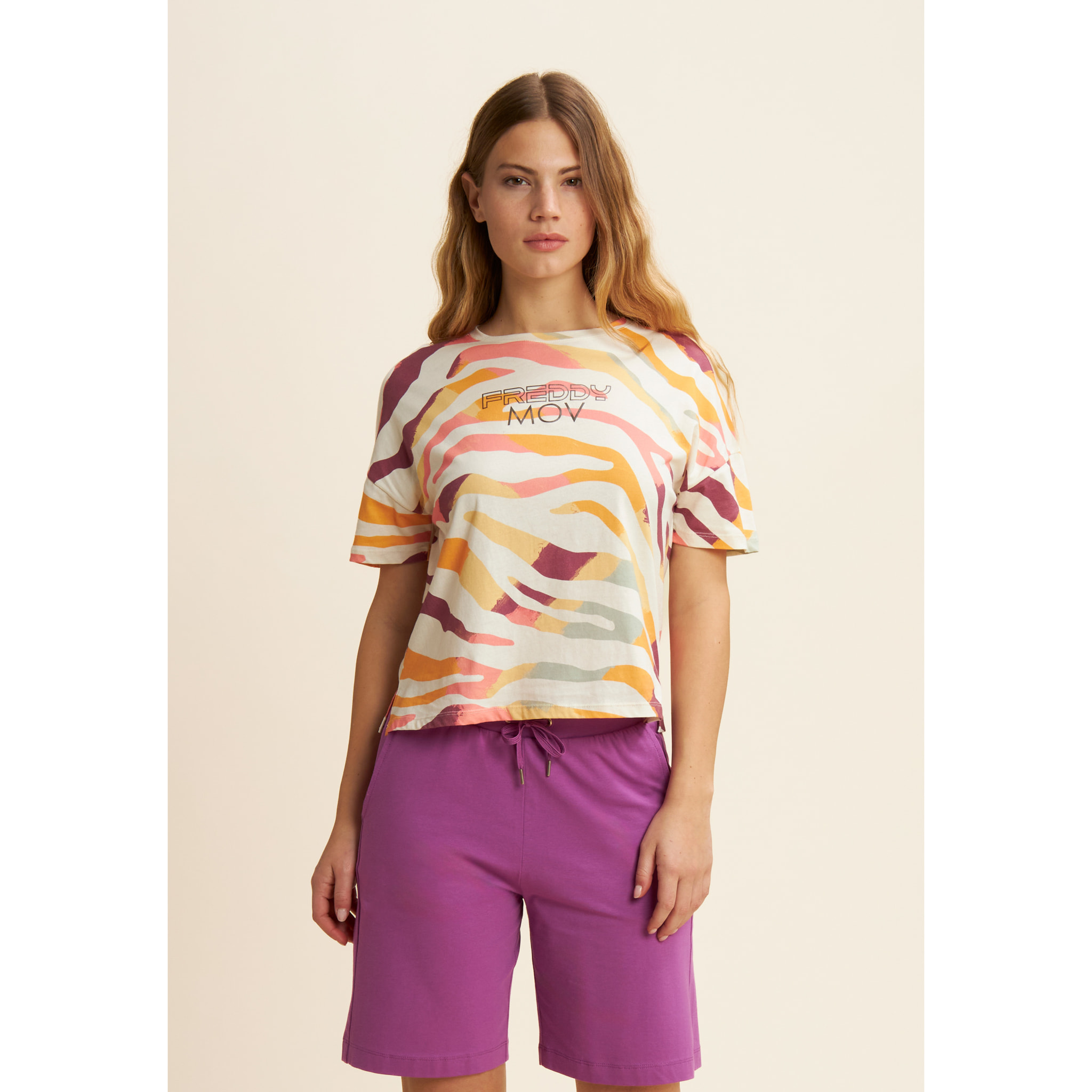 T-shirt Cropped Fantasia Zebrata