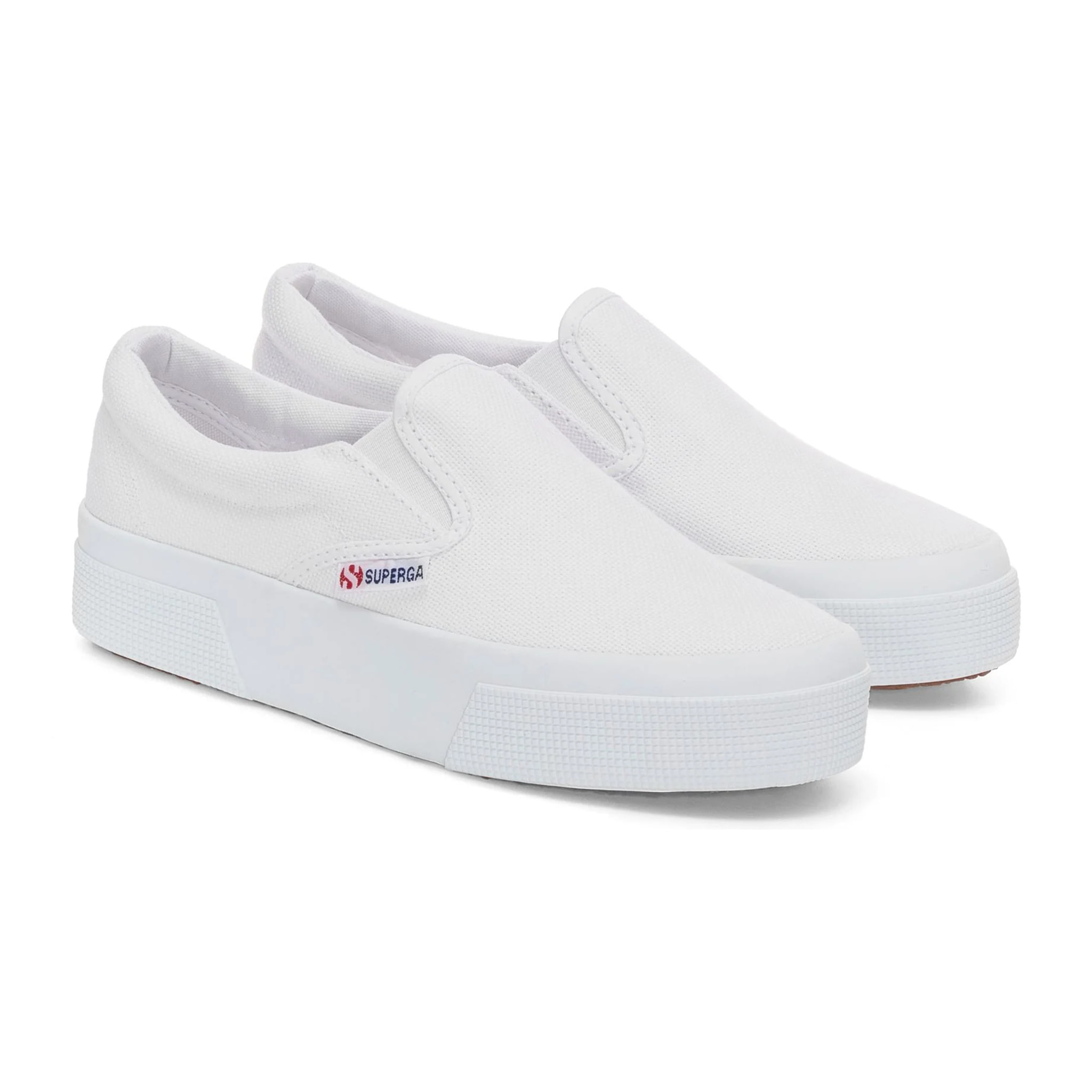 Scarpe da donna Superga Bianco 2740 Platform Slipon
