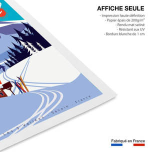 Poster ski courchevel Affiche seule