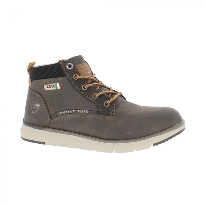 Armata di Mare Scarpe Uomo Stivaletti Casual Stringati con Soletta Rimovibile in Memory Foam AMU W22M217 Dk Brown