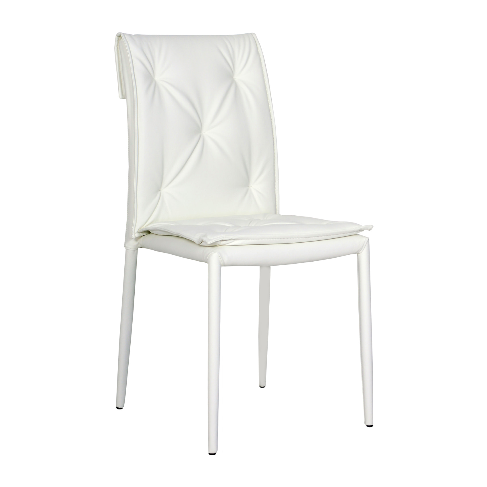 Set Da 4, Sedie New Mixi Similpelle Bianca