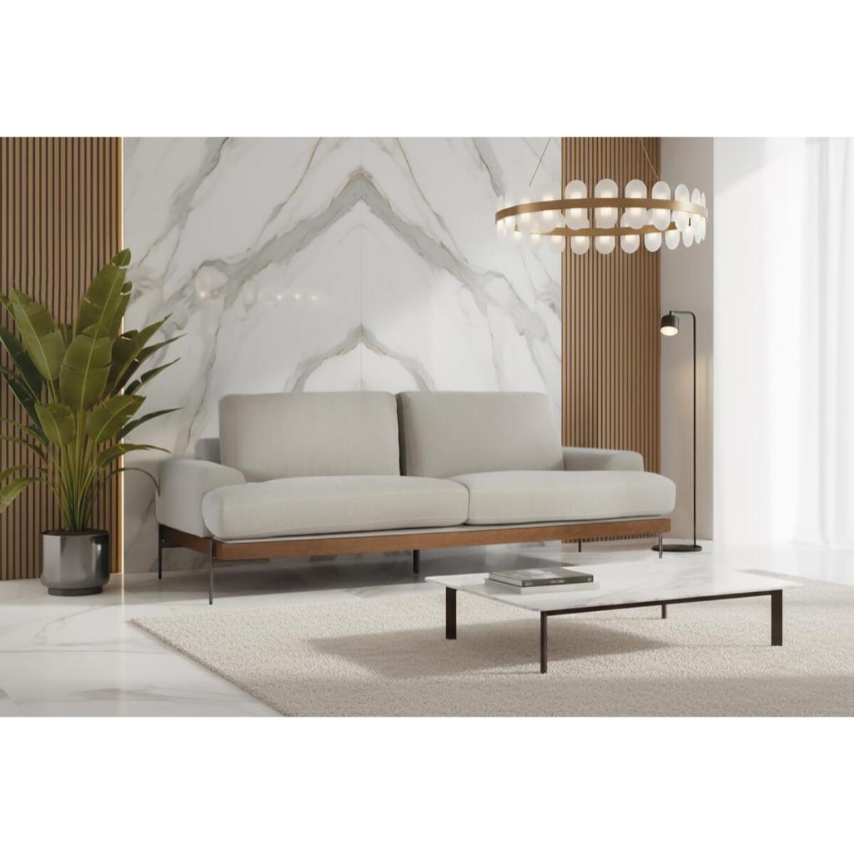 CANAPÉ 3 places TELA LINO - 80 x 225 x 89 cm