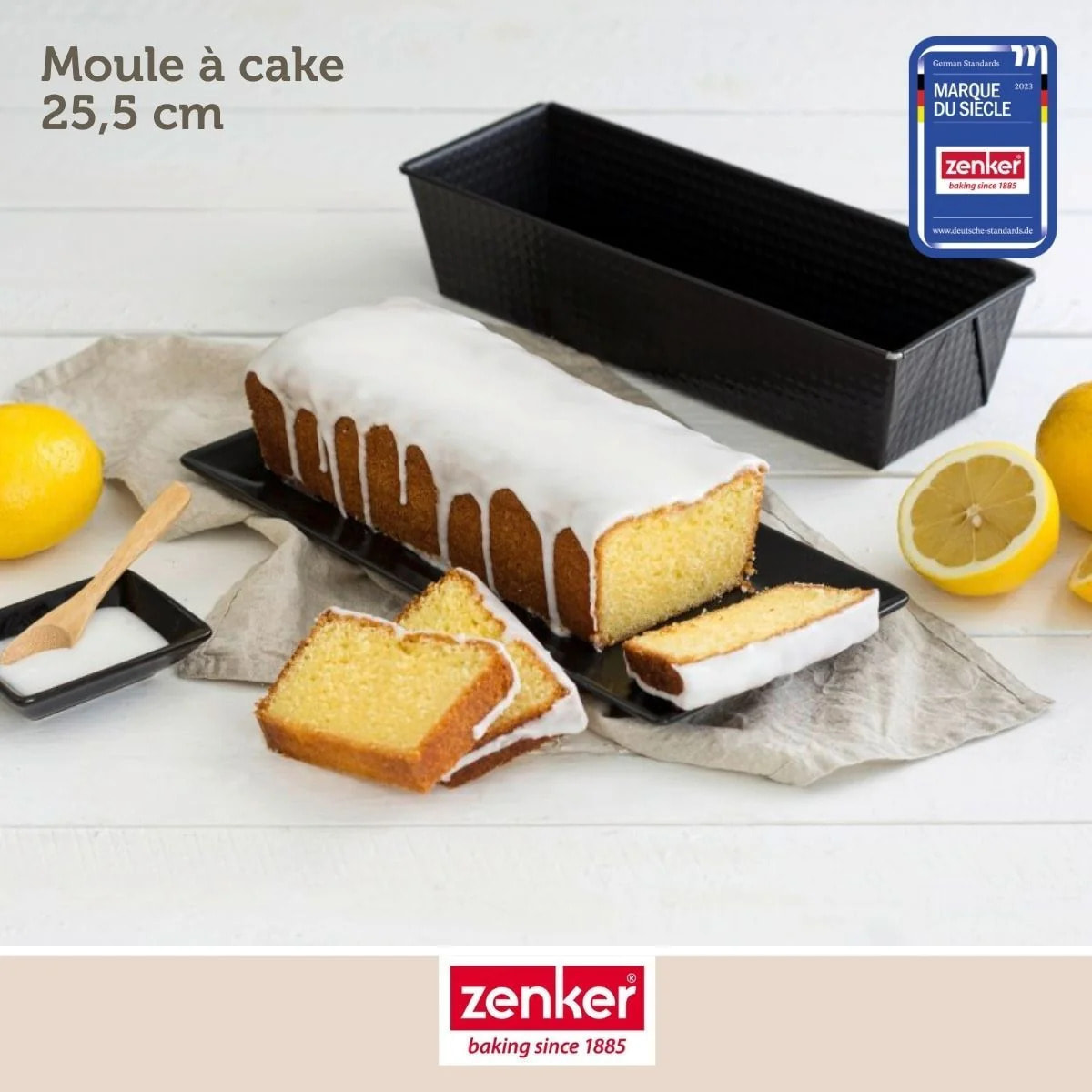 Set de 4 ustensiles de pâtisserie moule à gâteaux bol et spatule pâtisserie Black mettallic Black mettallic Zenker  Black mettallic