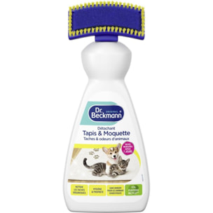 Détachant textile DR BECKMANN Anti-odeurs animaux tapis moquette brosse 500ml