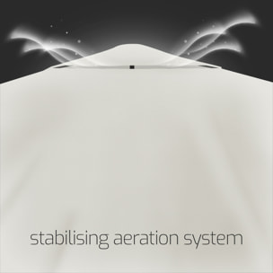 Gazebo 3x2 M esterni ferro battuto elegante gazebo da giardino ecrù