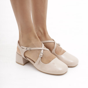 DECOLLETE' D'ORSAY BABY CHOCOLA' BEIGE