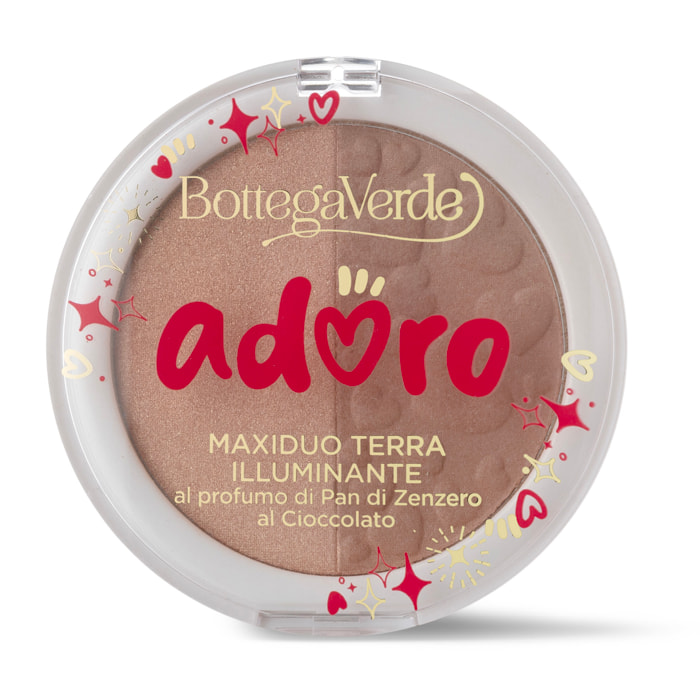 Adoro - MaxiDuo terra illuminante al profumo di Pan di zenzero al Cioccolato