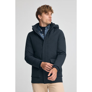 Parka Mitte azul marino con logo Polo Club