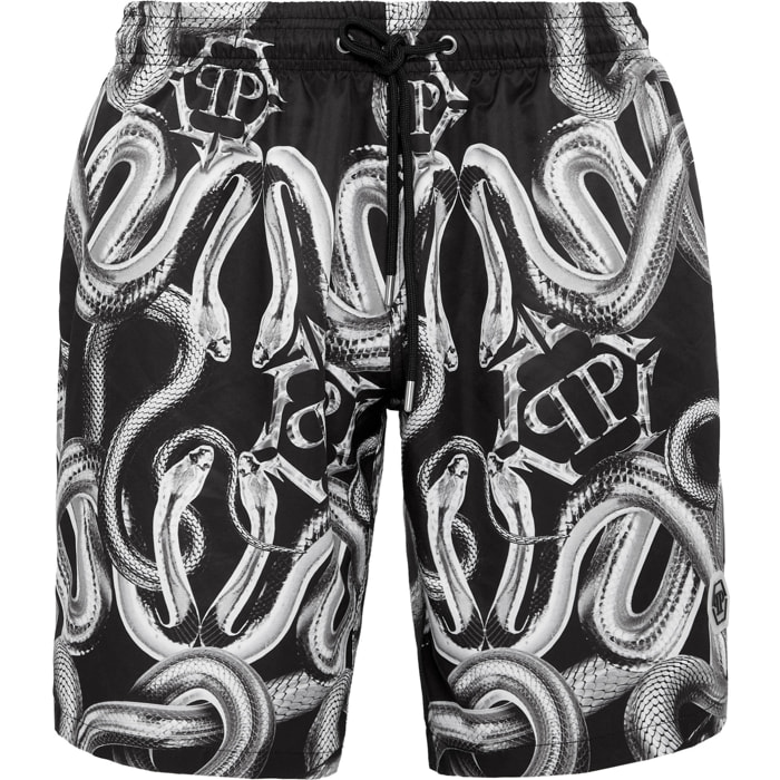 PHILIPP PLEIN Swim Trunks SNAKE