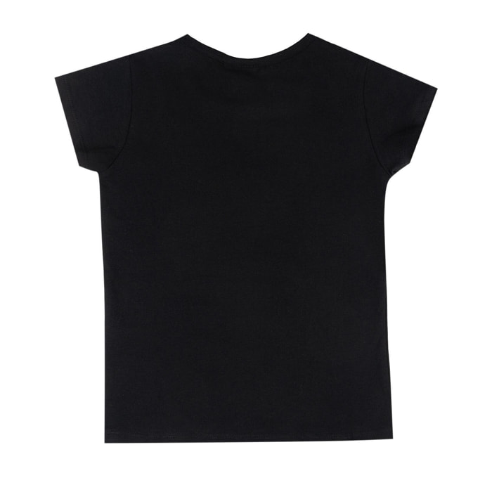 T-shirt a maniche corte da bambina con stampa "Relaxed"