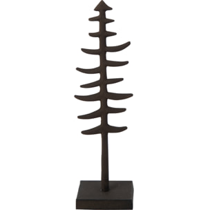 J-Line décoration sapin de Noël - aluminium - marron foncé - large