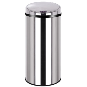 Poubelle automatique inox ARTIC argent 42L