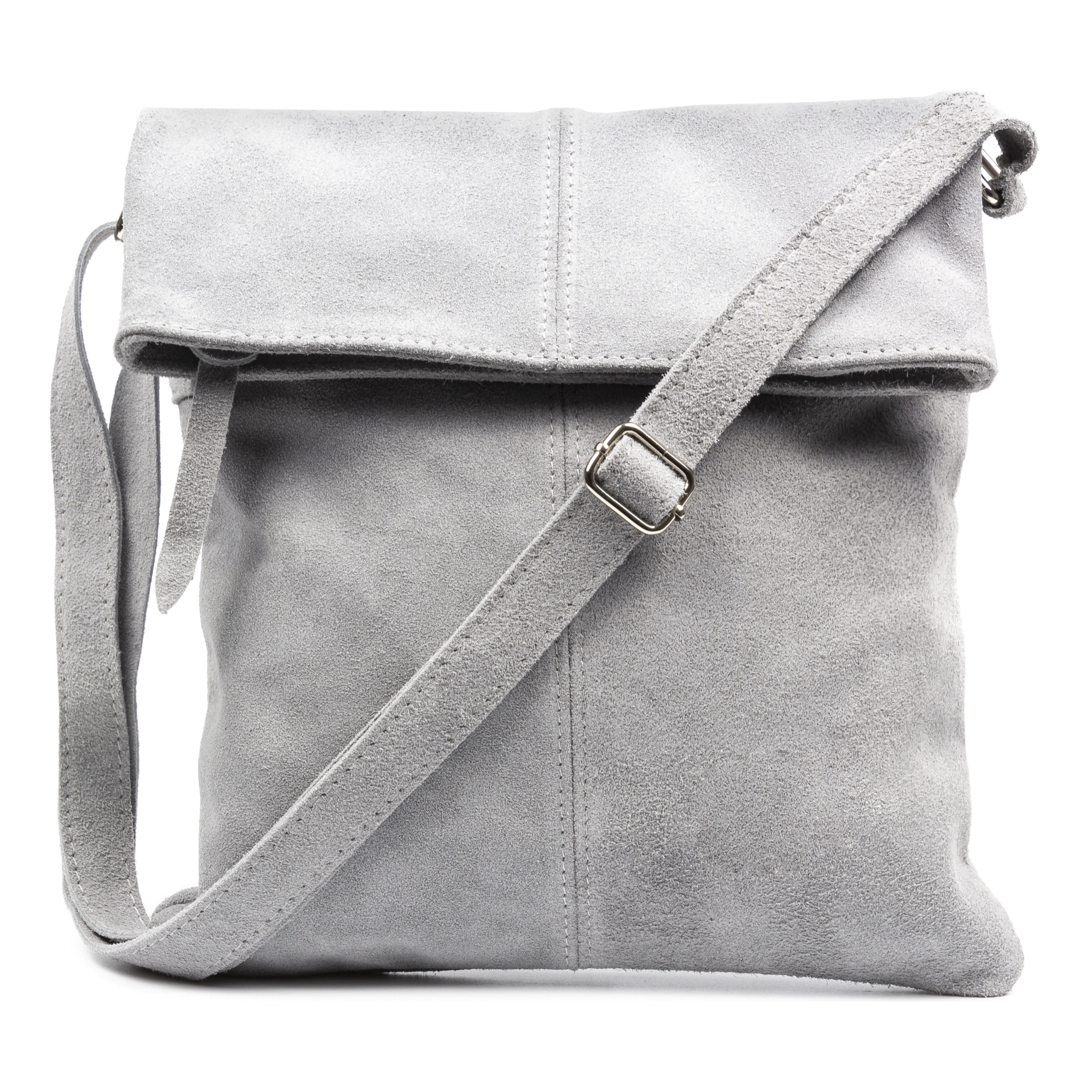 Airuno Bolso bandolera Mujer.Piel auténtica Gamuza