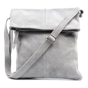 Airuno Bolso bandolera Mujer.Piel auténtica Gamuza