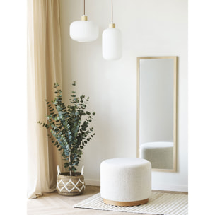 Specchio da parete Scottsdale con cornice in legno naturale 45x110 cm