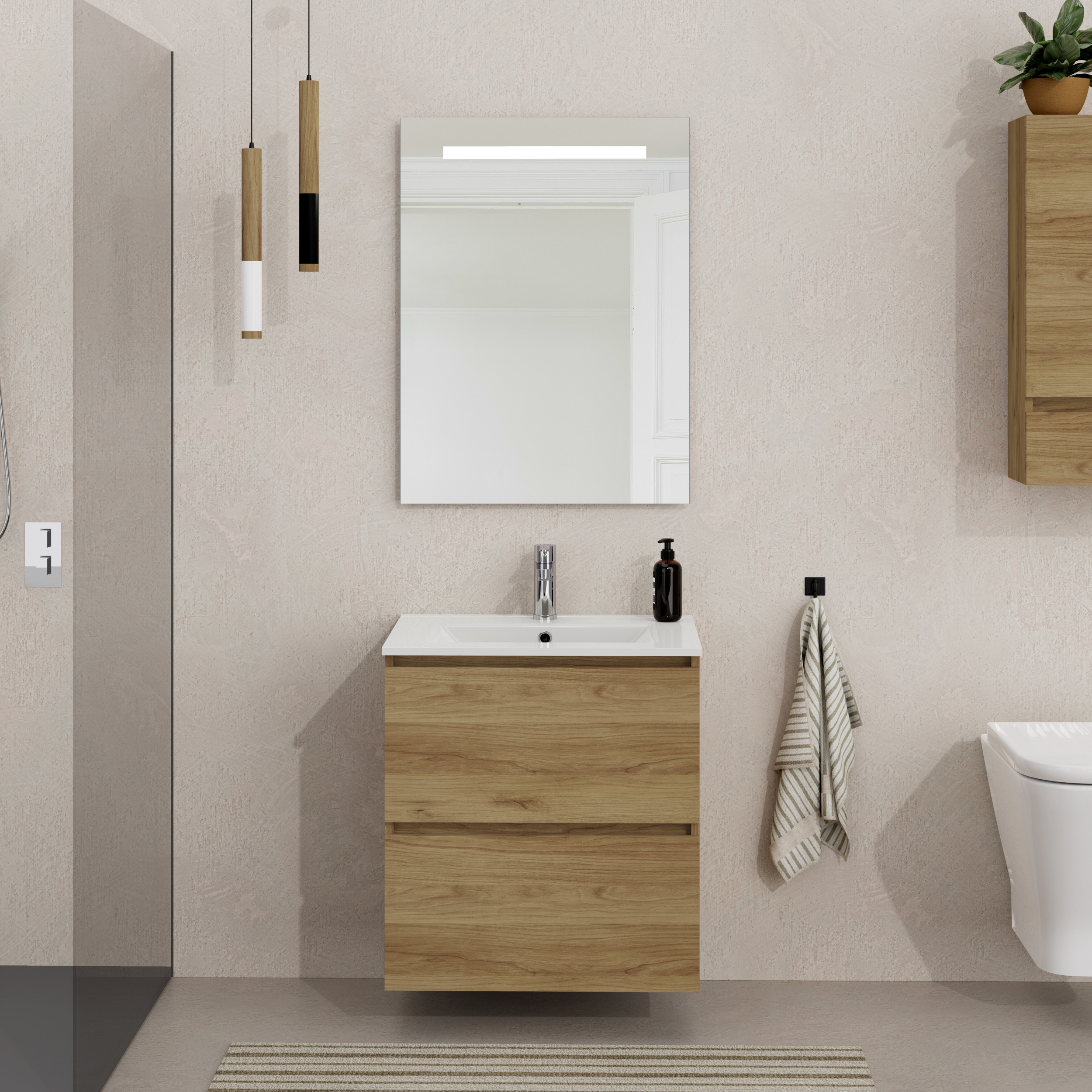 Conjunto mueble de baño SEA Alday, 60cm, Teka