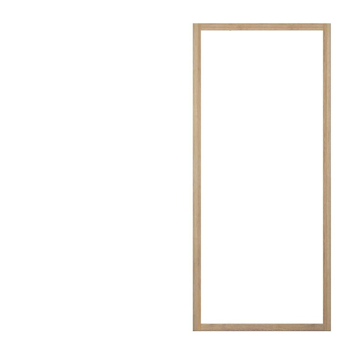 Paroi de retour 80x200cm - Profilés Aluminium effet Bois - Verre Trempé 6mm - WOOD CRUSH