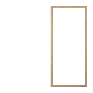Paroi de retour 80x200cm - Profilés Aluminium effet Bois - Verre Trempé 6mm - WOOD CRUSH