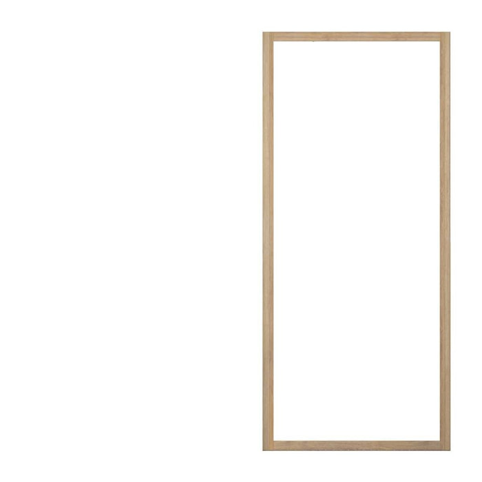 Paroi de retour 80x200cm - Profilés Aluminium effet Bois - Verre Trempé 6mm - WOOD CRUSH